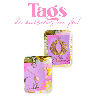 Tag de Accesorios con Foil (10x7cm o 6,5x5cm)