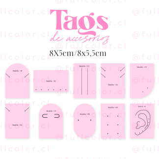 Tag de Accesorios (8X5cm/8x5,5cm)