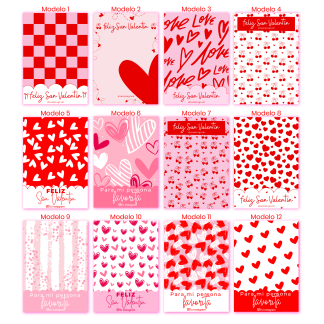 San Valentín-Cookie Card