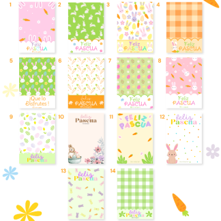 1.- Pascua-Cookie Card