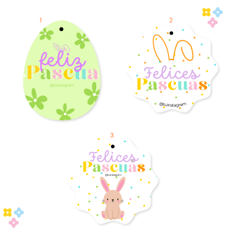 1.- Pascua - Tags Formas