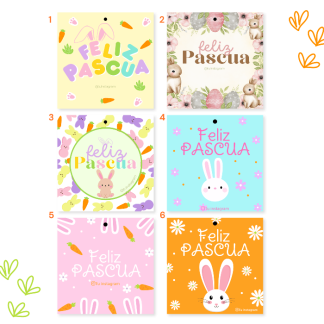1.- Pascua - Tags cuadrado