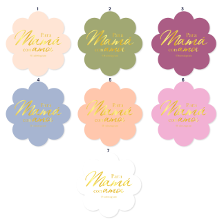 Stickers Foil 6x6cm - Dia de las Madres 2025