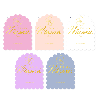 Stickers Foil 8cm - Dia de las Madres 2025