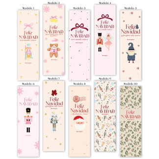 Cierres de caja 6x20cm - Navidad