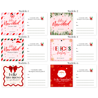 Tags cuadrado - Navidad