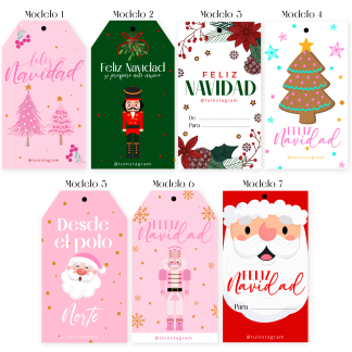 Tags 8x4,5cm - Navidad