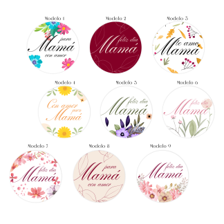 3.- Día de la Madre-Stickers 4x4cm