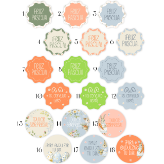 2.- Stickers Pascua