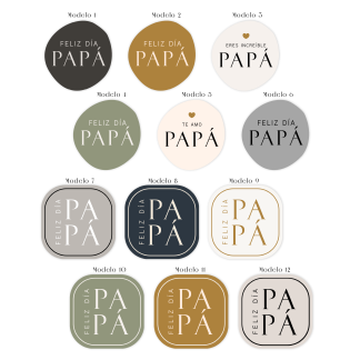 2.- Stickers Día del Padre
